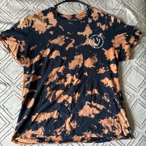 Chemistry Black and Orange Tie-Dye Tee